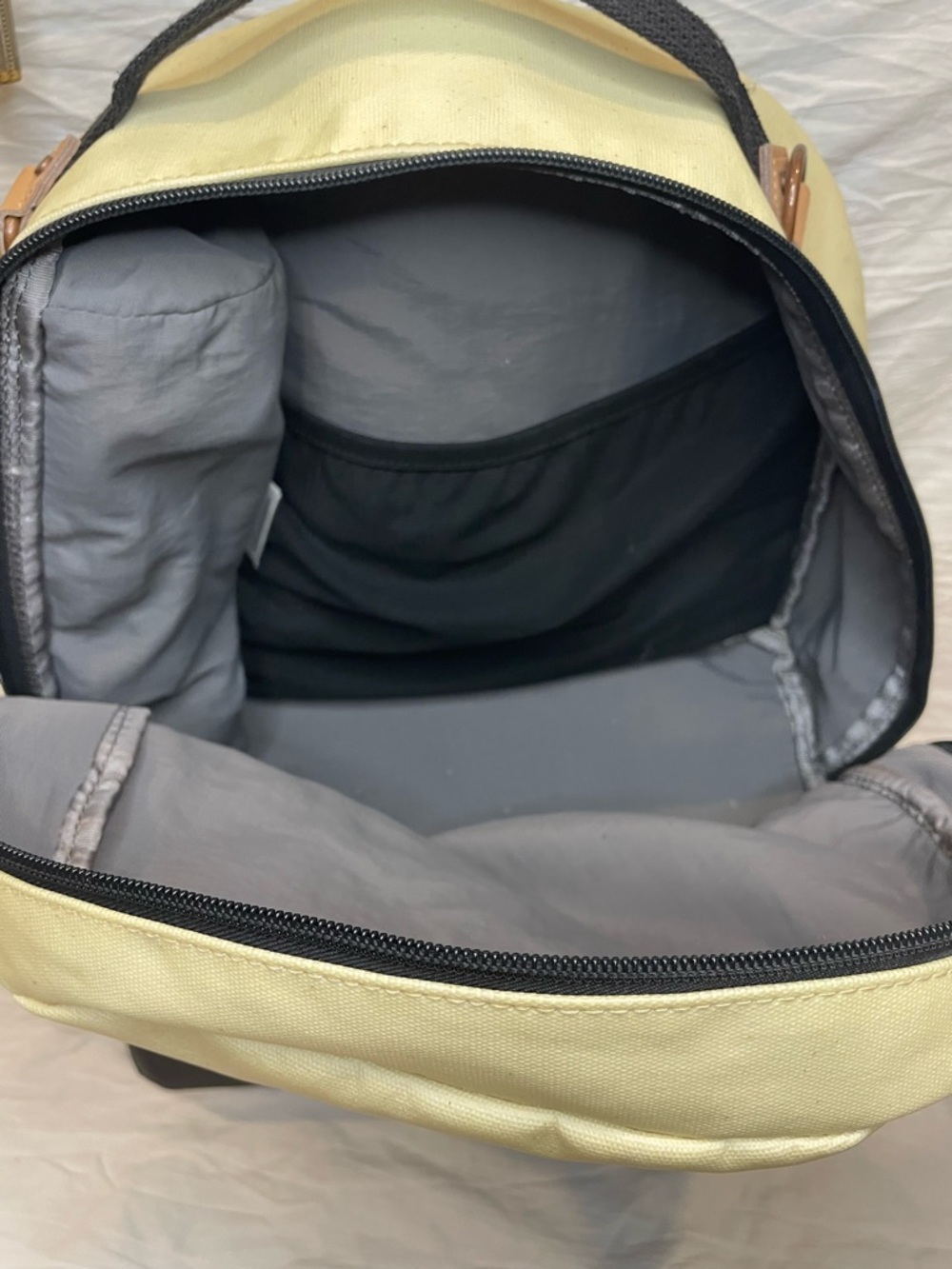 Petunia Pickle Bottom Axis Backpack, Black Cream Minimal Chic Baby Bag - Picture 8 of 16